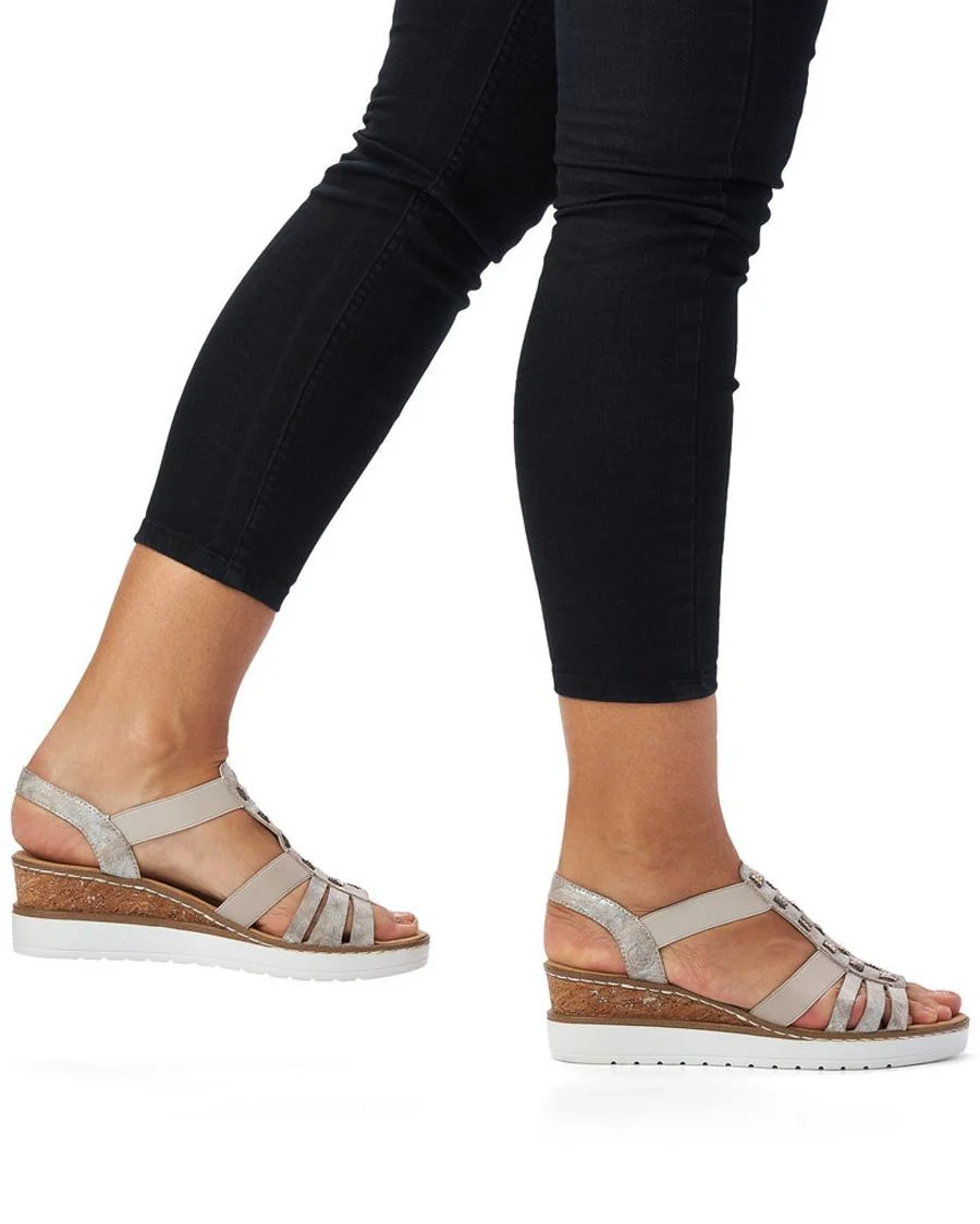 RIEKER SANDALE TALON MOYEN - Image 3